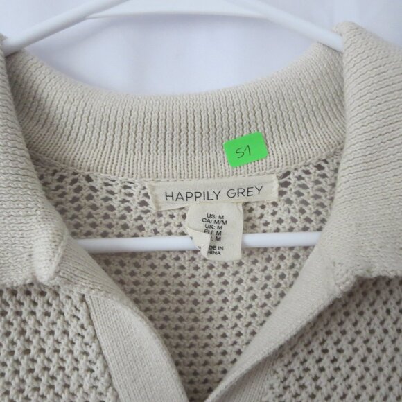 Happily Grey Junior Knit Cream Crop Top - Picture 4 of 4